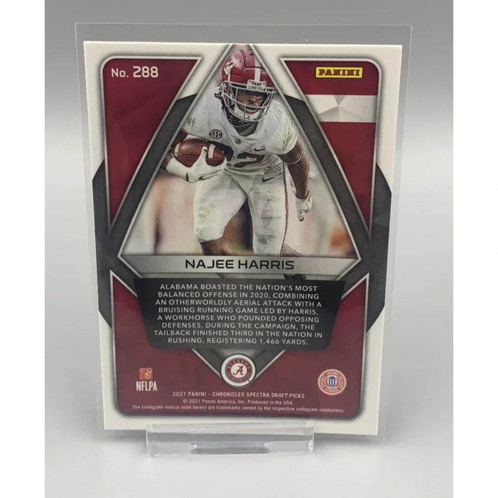 2021 Najee‎ Harris Chronicles Draft Picks Spectra RC Alabama Pittsburgh Steelers